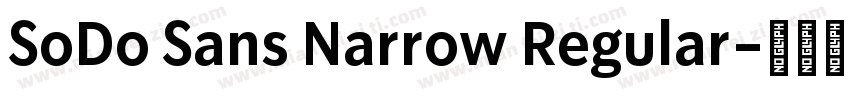 SoDo Sans Narrow Regular字体转换